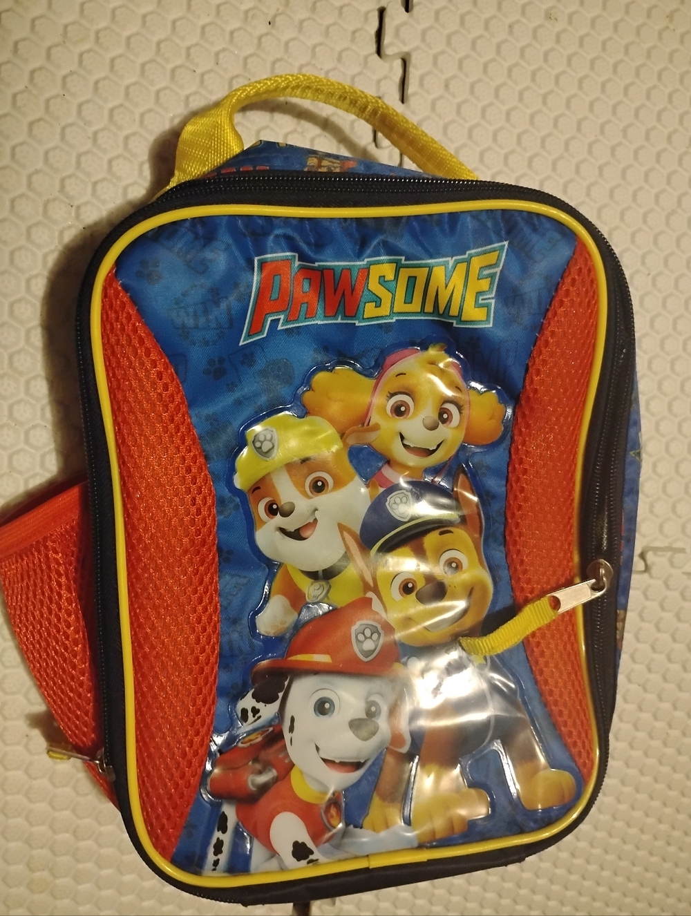 Paw Patrol Blue, Red & Yellow Kids Character Lunch Bag